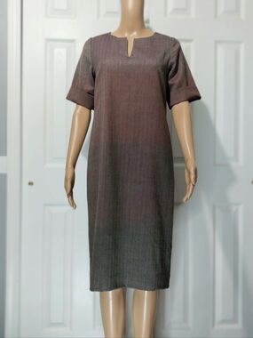 Pendleton Ombre Herringbone 100% Virgin Wool Shift Dress. Size 4